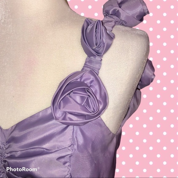 Vintage Handmade Lilac Formal Dress - Picture 5 of 9